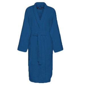 Zydante Wellness Badjas - Katoen - Maat L - Marine Blauw - unisex