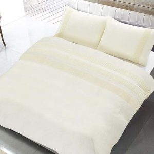Hotel Home Collection Dekbedovertrek + kussensloop - Devon - 240 x 220 cm - Creme