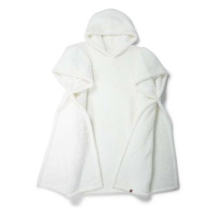 SENZA Teddy Hoodie Wit - Fleece deken