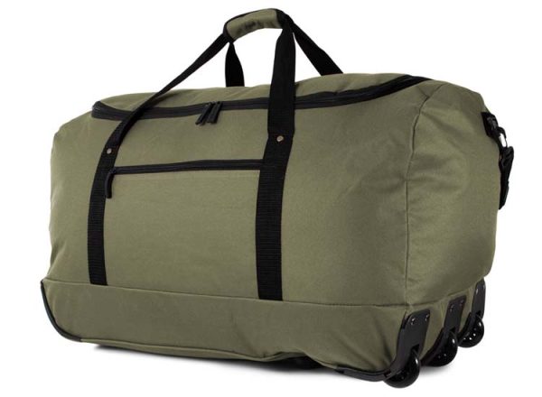 Norländer S.G. Reistas XL Met Wielen RPET Olijfgroen - weekendtas