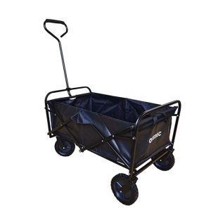 FEDEC Opvouwbare Bolderkar - Tot 75KG - PVC wielen - Zwart