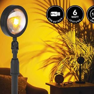 MAXXMEE LED zonsondergangslamp - Projectorlamp - Zwart