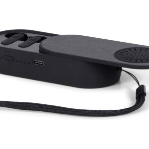 BRAINZ 2-in-1 Earbuds & Speaker Black