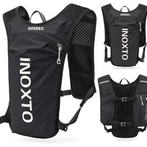 FEDEC Hardloop rugzak - Hardloopvest - Zwart - 5 L