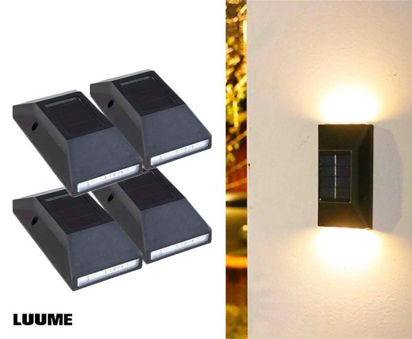 2-Pack Solar Up Down Buitenlampen