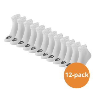 Vinnie-G Quartersokken 12-pack Wit-35/38