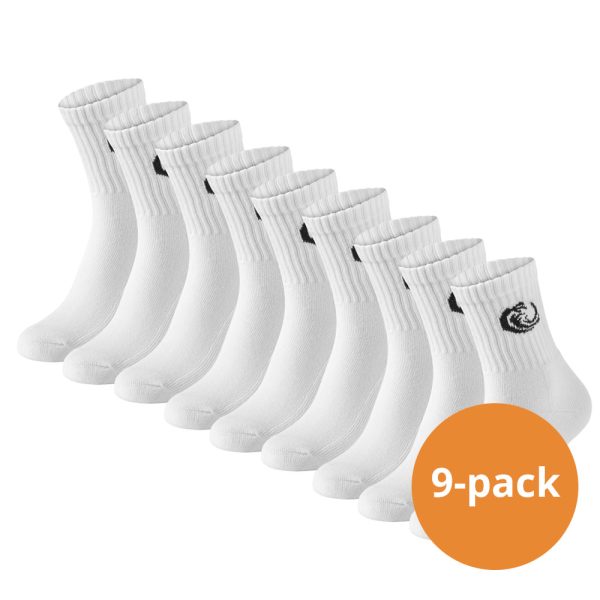 Vinnie-G Sportsokken 9-pack Wit-39/42
