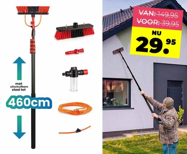 Telescopische Wasborstel