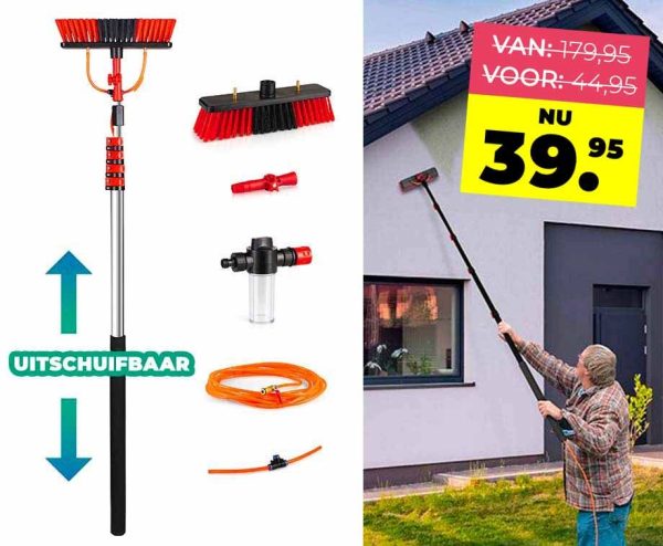 Telescopische Wasborstel XXL