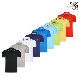 Cappuccino Polo Applique Pique