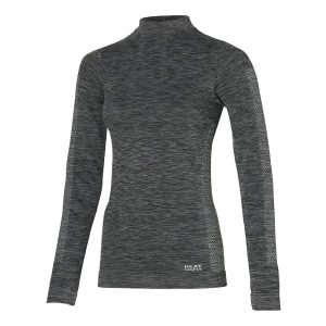 Heatkeeper Thermoshirt Lange Mouw Dames Premium Zwart Melange-L