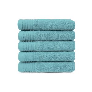 The One Badhanddoek 450 gram 70x140 cm Petrol (5 stuks)
