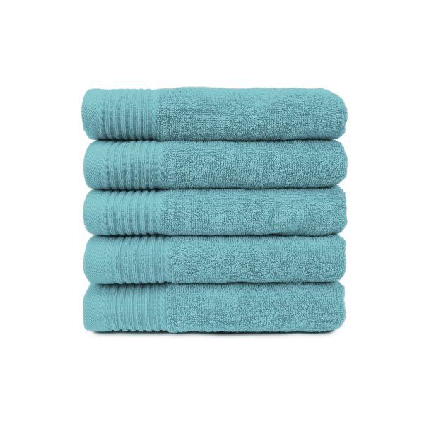 The One Badhanddoek 450 gram 70x140 cm Petrol (5 stuks)