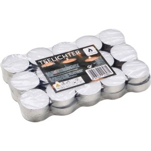 30 Theelichtjes - Ca. 4 Uur - Paraffinekaarsen