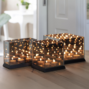 Lifa Living Kaarsenhouder met Spiegelglas