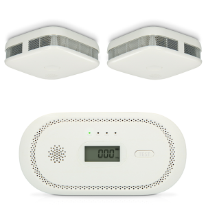 Duo-pack Alecto Rookmelder met CO-melder 10-jaars