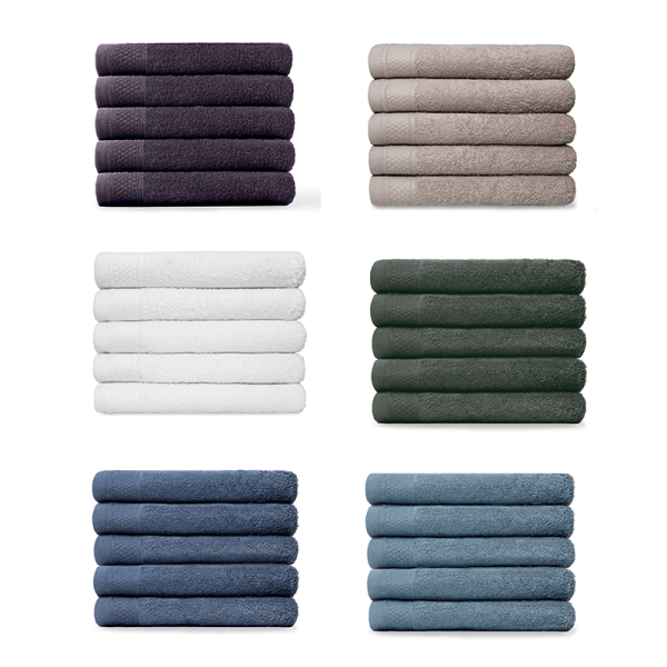 Set van 5 Nina 100% Katoenen Handdoeken