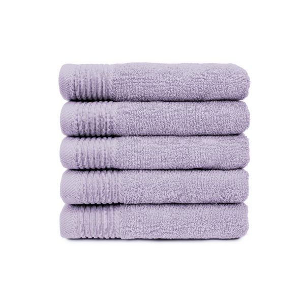The One Badhanddoek 450 gram 70x140 cm Lavender (5 stuks)