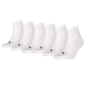 Puma Quarter Sokken Wit 6-pack-39/42