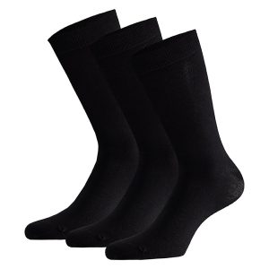 Apollo Sokken Basic Bamboo Zwart 3-pack-35/38