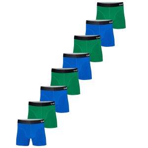 Apollo Boxershorts Heren Bamboo Basic Blue / Green 8-pack-L