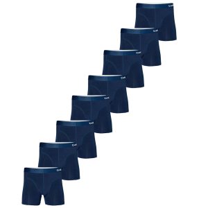 Apollo Boxershorts Heren Bamboo Basic Navy 8-pack-M