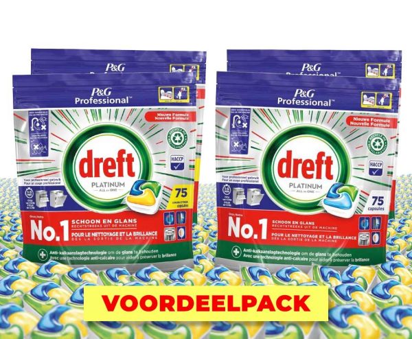 Dreft All-in-1 Platinum Vaatwastabs