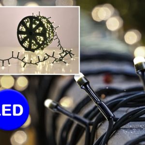 1.000 led lichtjes warm wit - Kerstverlichting voor binnen of buiten op handige kabelrol