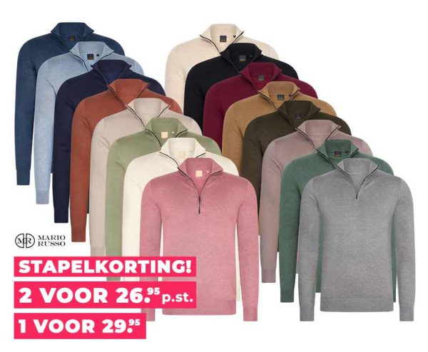 Mario Russo Half Zip Sweater