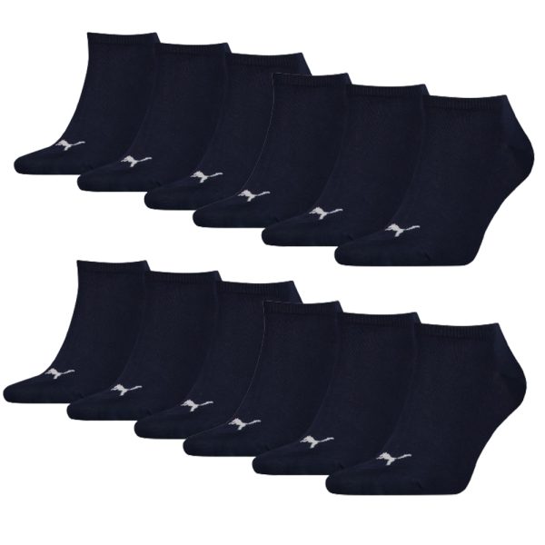 Puma Sneakersokken Plain 12-pack Navy-35/38