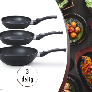 Magnani Pannenset Aluminium 3-delig