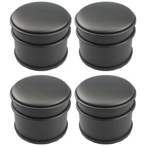 4x GS Deurstopper Zwart - Voor Binnen en Buiten