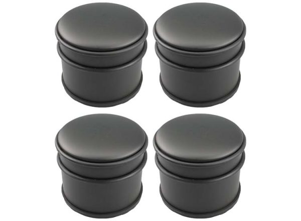 4x GS Deurstopper Zwart - Voor Binnen en Buiten