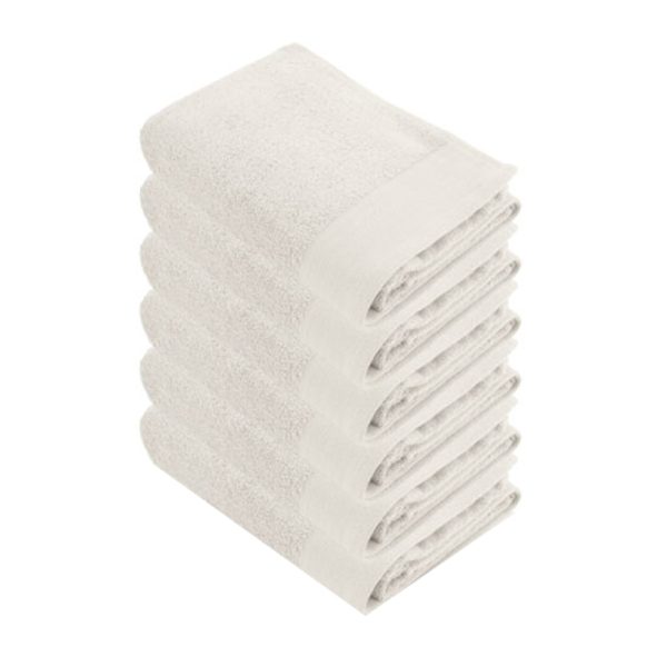 Walra Soft Cotton Baddoek 60x110 cm 550gram Kiezel Grijs - 6 stuks